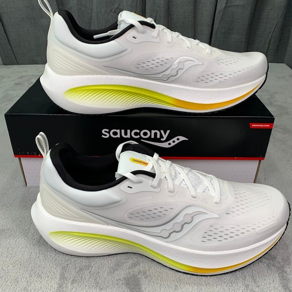 Saucony Surge 3 Men's Size 14 White Yellow Running Shoes S28221-1 New In Box - Picture 7 of 12